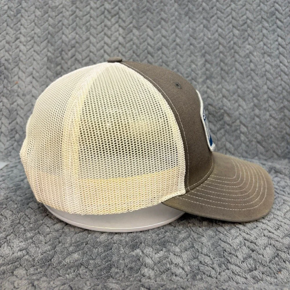 Whiskey Bent Hat Co Richardson 112 Trucker Hat Brown Cream Snapback Cap 0849